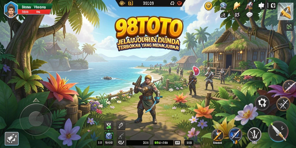 Screenshot gameplay <strong>98TOTO</strong> menampilkan aksi eksplorasi di dunia terbuka.