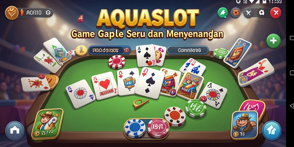 Tampilan gameplay AQUASLOT yang mengasyikkan dan interaktif.