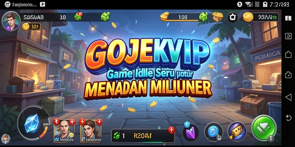Tampilan gameplay GOJEKVIP yang menarik dan interaktif.