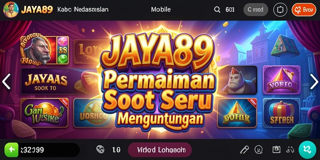 Gameplay JAYA89 yang menegangkan dengan berbagai fitur slot.