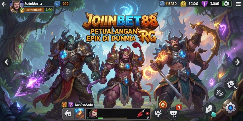 Screenshot gameplay JOINBET88 yang menunjukkan aksi RPG seru.
