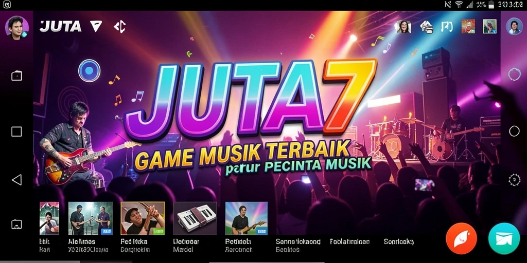 Gameplay menarik dari JUTA7 menampilkan pengalaman musik yang seru.
