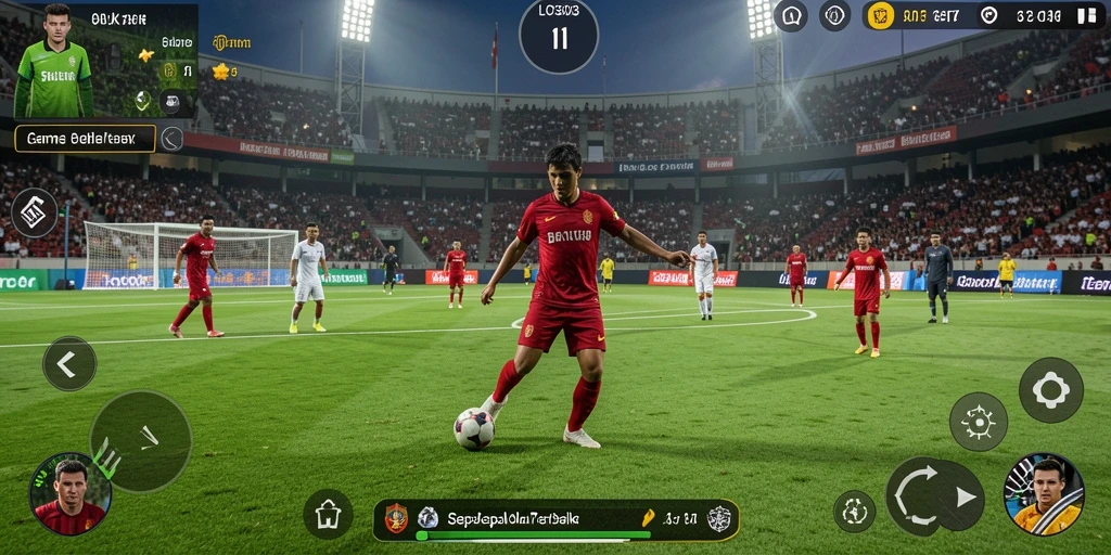 Tampilan gameplay menarik dari LOS303 yang penuh aksi sepak bola.