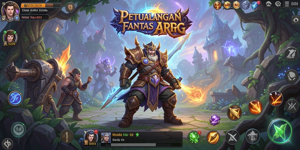 Tampilan aksi seru dalam gameplay ARPG MODE303.