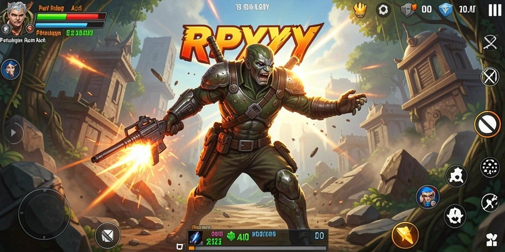 Screenshot gameplay RPYYY yang menegangkan dan penuh aksi.