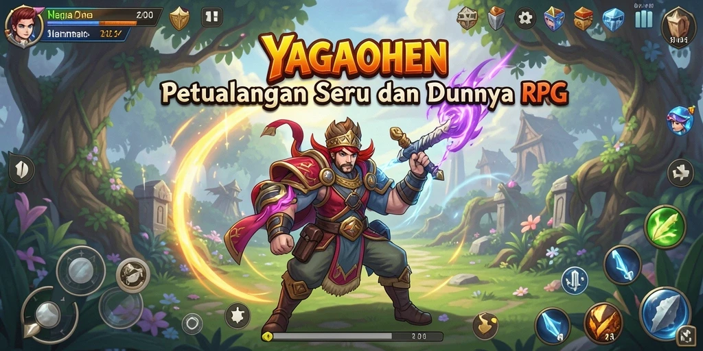 Tampilan gameplay YAGAOHEN yang menegangkan dan epik.